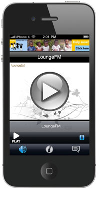 LoungeFM App auf dem iPhone