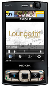 LoungeFM auf Nokia N95