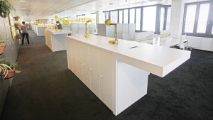 Kapsch, modernes Büro, open space